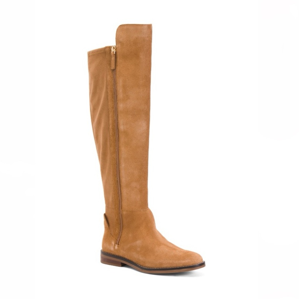 Cole Haan Suede Chase Tall Boots Golden Honey Women’s Size 5